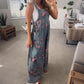 ✨2025 Hot Sale --50% Discount💖Women's Casual Printed Denim Jumpsuit