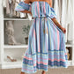 Casual Print Off-Shoulder Dress