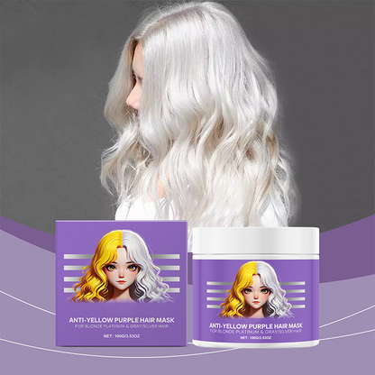 🔥Hot Sale 50% OFF💝✨Anti-Yellowing Purple Hair Mask 💜 Say goodbye to Red Highlights! 💜