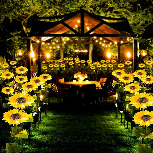 📢📢49% OFF !! ⏰ Sunflower Solar Lights – Auto On/Off, 14H Glow, IP65 Waterproof ☀️