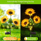 📢📢49% OFF !! ⏰ Sunflower Solar Lights – Auto On/Off, 14H Glow, IP65 Waterproof ☀️