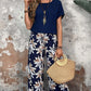 🏆HOT SALE 49% OFF🔥Women's Casual Floral Print Wide Leg Trousers and Short Sleeve Top Set