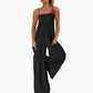 👒 50% OFF NOW! ✨ Beach Backless Jumpsuit – Strappy, Wide-Leg & Flowy – Breezy linen feel, perfect for seaside vacations or poolside lounging 🌊