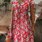 ✨2026 Hot Sale⌛Women’s Elegant Floral Print V-Neck Long Dress