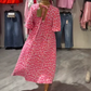 🏖️New Arrival 70% Off💥Women's V-Neck Printed Dress – Brushstrokes of Summer🌺