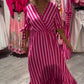 Women’s Casual Striped V-Neck Dress