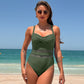 Women's One-Piece Swimsuit with Mesh Detail