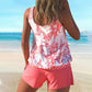 Printed Tankini Swimsuit – Adjustable Fit & Quick-Dry Fabric