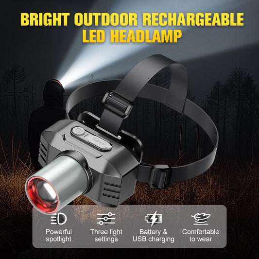 Bright Outdoor Rechargeable LED Headlamp