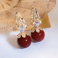 💎 Buy 1 Get 1 Free! 💎 Sparkly Huggie Dangle Earrings – Synthetic Pearl & Rhinestone Accents for Everyday Elegance ✨🌼