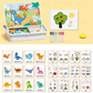 🎁Last Day 49% OFF😍Magnetic Puzzles Face Dress Up Travel Game Double Side Preschool Educational Learning Toy for Kids