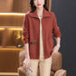 Women's Knitted Zip Up Cardigan Sweater