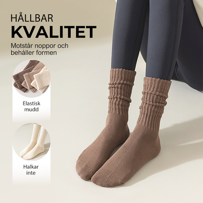 Warm Women's Mid-Length Socks for Fall and Winter 2 pairs