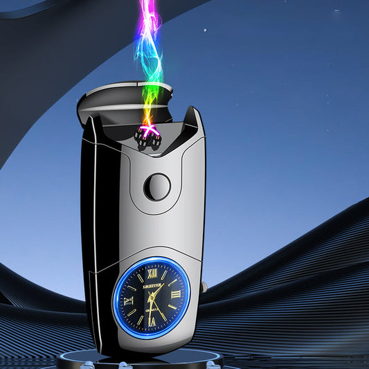 Quartz Watch Dual Electric Arc Lighter