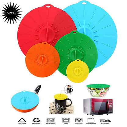 Fresh-keeping Anti-overflow Cover 5-Piece Set