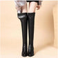 Black Over-the-Knee Boots with Heel