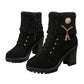 Women's Thick Warm Chunky Heel Boots