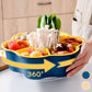 [Practical Gift Choice] Rotating Hot Pot Dish Vegetable Drainer Tray