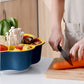 [Practical Gift Choice] Rotating Hot Pot Dish Vegetable Drainer Tray