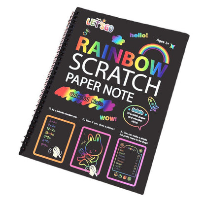 🎨Creative Rainbow Scratch Art Notebook