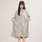 Women's Cosy Hooded Textured Grid Bathrobe