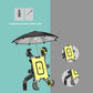 Electric Bicycle Cell Phone Holder Umbrella