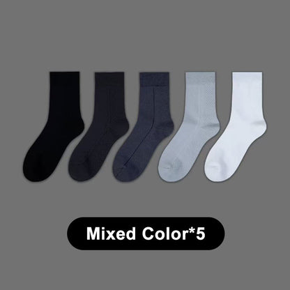 Anti-Odor Graphene Crew Socks - 5 Pairs/Set