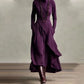 🎉Women's Elegant High-Neck Asymmetrical Draped Maxi Dress