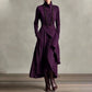 🎉Women's Elegant High-Neck Asymmetrical Draped Maxi Dress