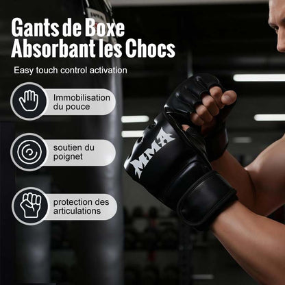 🥋 Boxing Gloves With Wrist Support And Shock Absorption | Ergonomic Design & Enhanced Safety🔝✅