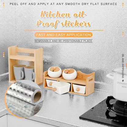 🏆 Last Day Special Price £7.99 ! 🔥Buy more save more🎁Kitchen Peel and Stick Wallpaper Backsplash Waterproof Kitchen Stickers