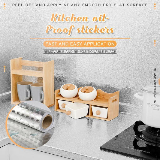 🏆 Last Day Special Price £7.99 ! 🔥Buy more save more🎁Kitchen Peel and Stick Wallpaper Backsplash Waterproof Kitchen Stickers