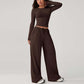 📢📢60 %  OFF !! ⏰Women's Casual Crop Top & Drawstring Pants Set