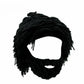 🖤2026 New Year · 40% OFF🖤Punk-style hat with an attached simple wig and knitted beard