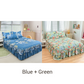 🛏️Two-layer three-piece set with lotus motif lace bedspread and pillowcases