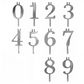 0-9 Number Birthday Cake Candle Holder Set