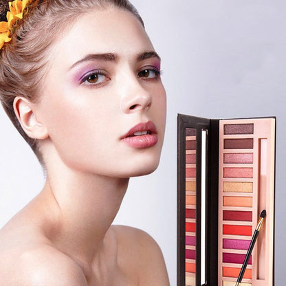 Vibrant 12-Shade Eyeshadow Palette Set