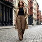 Women's High-Waist Leopard Straight-Leg Pants