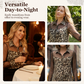 Women's Leopard Print Shirt with Contrast Mesh