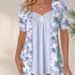 Women's Irregular Floral Patchwork Top