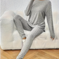 Women's Ribbed Knit Top & Pants Set
