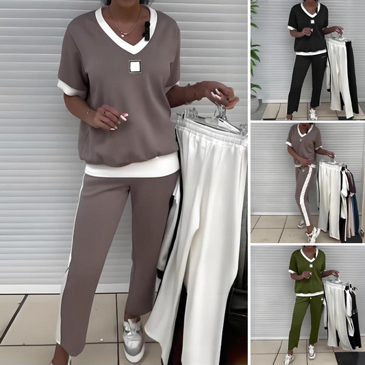 🥳2026 HOT SALE🥳💞50K+ SOLD!💕👖 50% OFF! 2-Piece Casual Set – Easy to wear, easy to care. Adjustable waist for perfect fit. No slipping, all-day comfort. Your go-to for everyday moments. 🌸✅