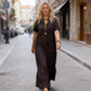 ✨Summer Hot Sale-50% Off!!👗📿Women's V-Neck Leopard Print Maxi Dress