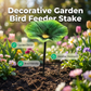 🌸Limited Time Special Price!!🪷Vibrant Garden Flower Stake Bird Feeder🍃
