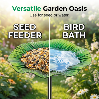 🌸Limited Time Special Price!!🪷Vibrant Garden Flower Stake Bird Feeder🍃