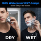 Washable razor with seven blades