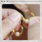 🥳HOT SALE🥳Gold Circle Earrings with Small Ball – Hypoallergenic, Long-Lasting Shine & Perfect for Daily Wear 🌟