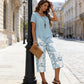 👚 50% OFF NOW! 🔥 Casual Round Neck Layered Tunic Top & Wide Leg Pants Set – Flowy Design, Soft Fabric & Perfect for Everyday Style 🌸