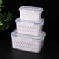 ⏰️SUMMER HOT SALE⌛️3PCS Fruit Storage Container Set for Fridge with Removable Colander