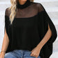 💐 50% OFF! Women's Casual High-neck Batwing Blouse – Breezy & Relaxed Fit for All-Day Comfort ☁️🍃【Limited Offer】